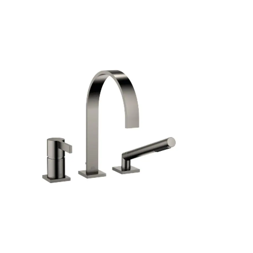 Dornbracht-MEM-Wannen-Dreiloch-Einhandbatterie-Ausladung 220mm-Dark Platinum gebürstet, 27412782-99 Galeriebild 1